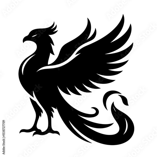 Phoenix Vector Of Mythical Firebird