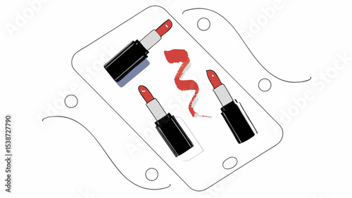 Lipstick on Smartphone Screen