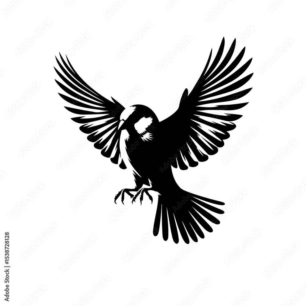 Fototapeta premium Bird In Flight Stunning Vector Graphic