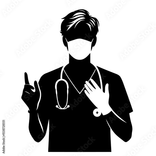 Doctors Commitment Healthcare Professional In Protective Gear Providing Medical Care And Support