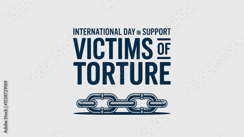 International Day in Support of Victims of Torture Broken Chain Poster
