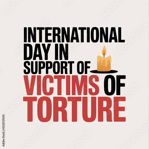 International Day in Support of Victims of Torture Awareness Poster Design