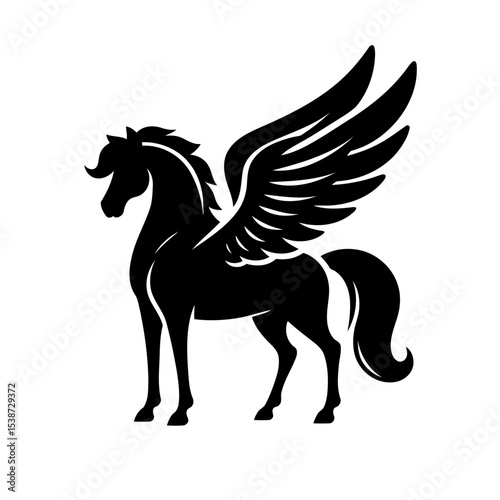 Pegasus Silhouette Mythological Horse
