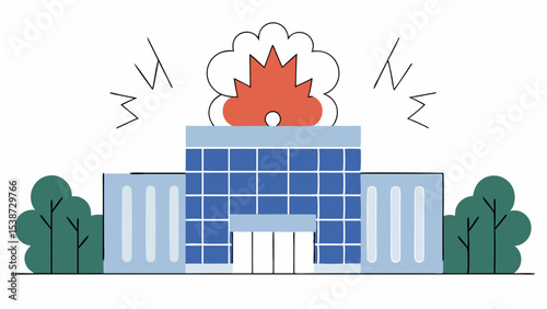 Building on Fire, Emergency, Disaster