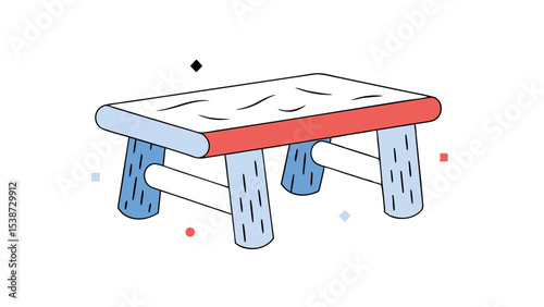 Cartoon Wooden Stool