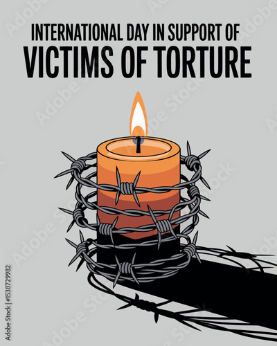 International Day in Support of Victims of Torture Awareness Poster Design
