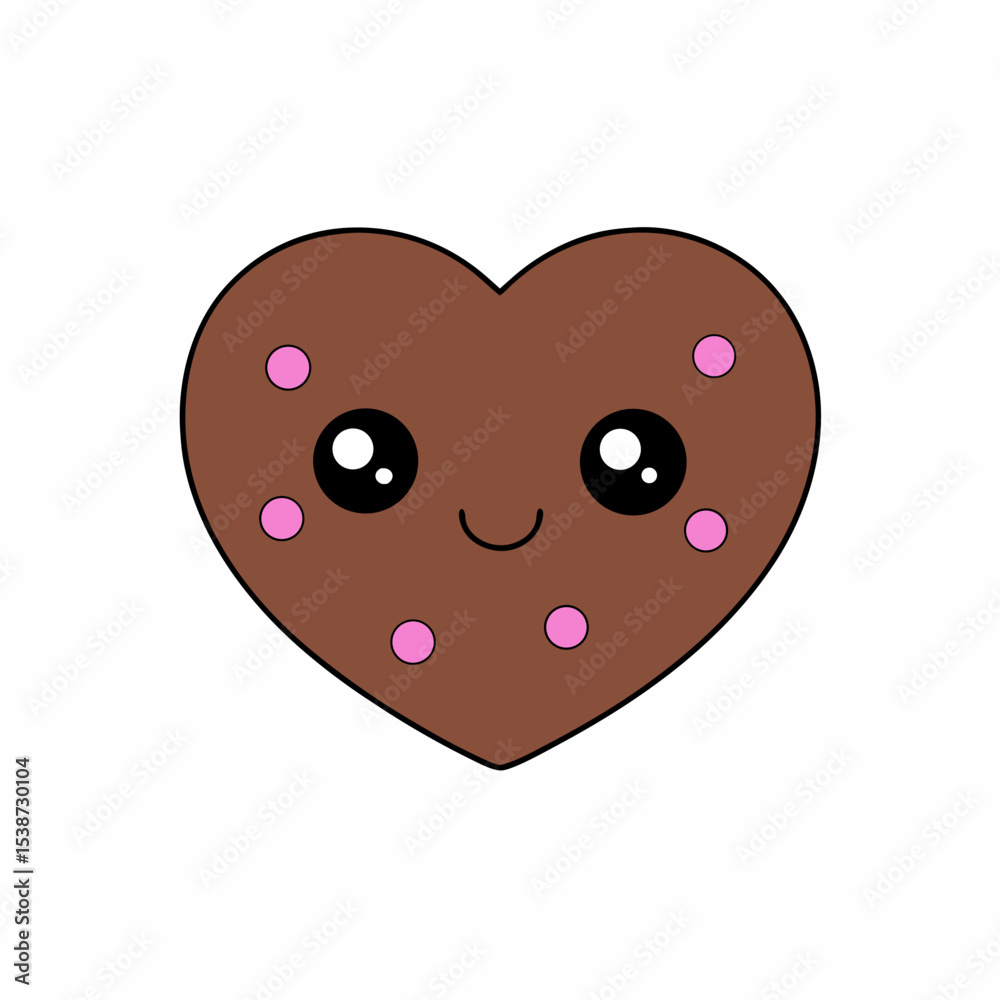 Fototapeta premium heart shaped cookie