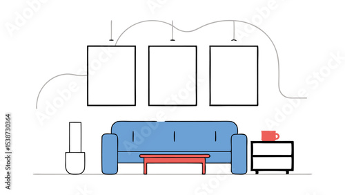 Modern Minimalist Living Room Interior Design