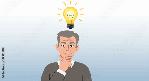 businessman with idea