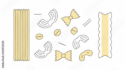 Assortment of Pasta Shapes