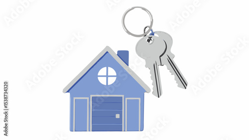 House Keys on Keychain