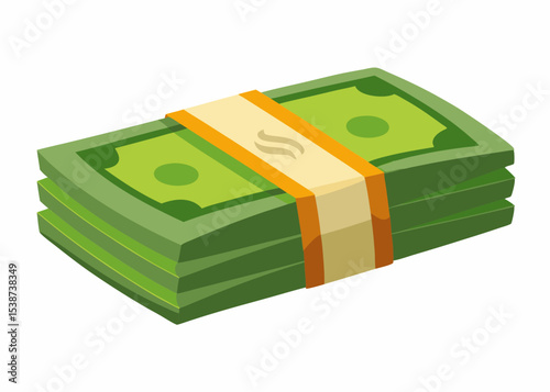 money mascot logo design isolated on white background
