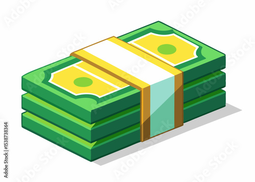 money mascot logo design isolated on white background
