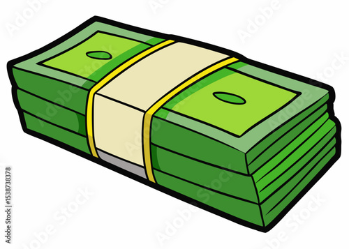 money mascot logo design isolated on white background