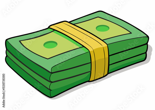money mascot logo design isolated on white background