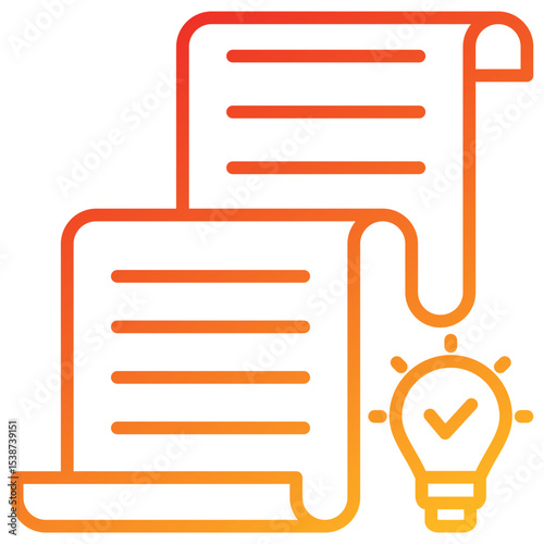 Fact Line Gradient Icon