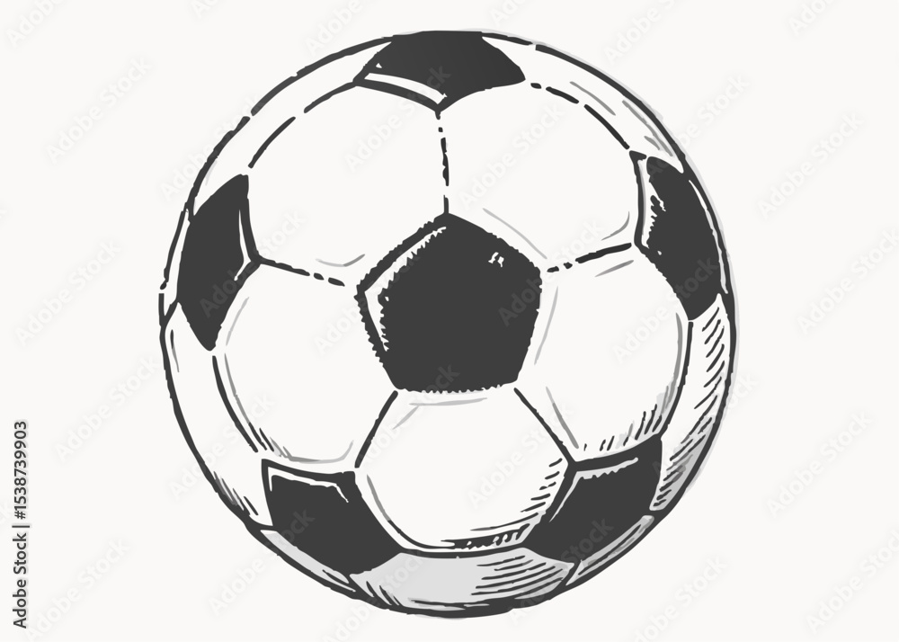 Fototapeta premium Soccer ball icon. Soccer ball isolated on white background. Logo Vector Illustration.