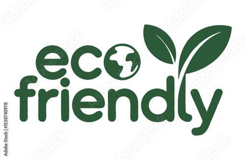 Eco-Friendly Logo Design Featuring a Leaf Symbol