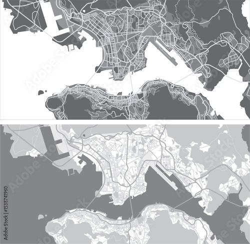 Layered editable vector illustration outline of HongKong,China.