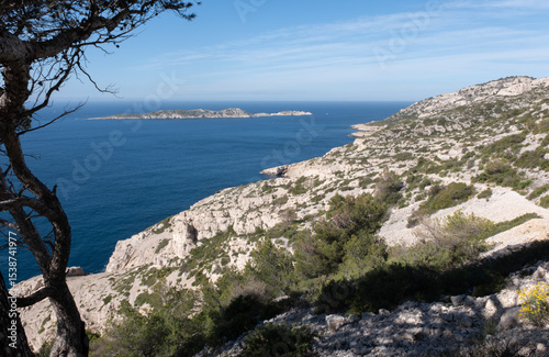 Coastal environments from the Mediterranean coast. Shot during 3 days of hiking in the Calanques, south of France, close to Marseille.