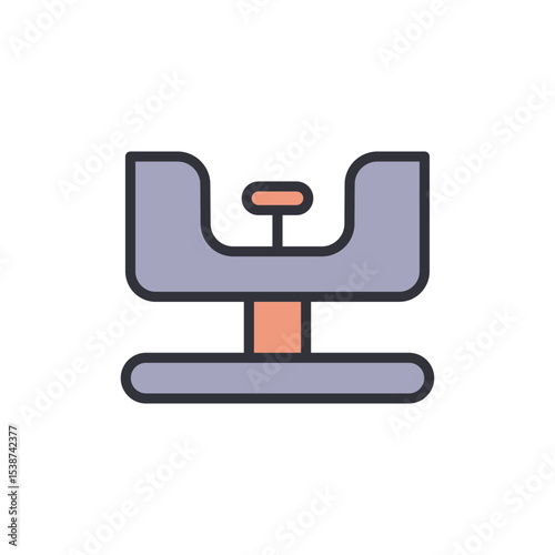 Modern Minimalist Cat Tree Design Isolated On Transparent Layout