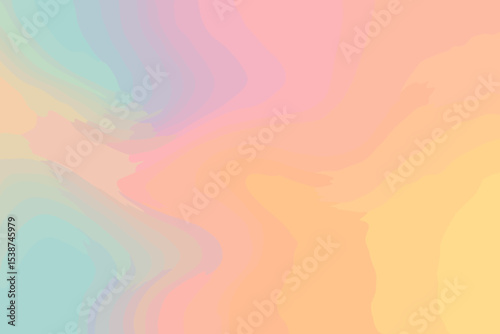 Vibrant pastel gradient vector background. Abstract soft focus aura design with blurry colors. Dreamy mesh texture wallpaper with pink, yellow, blue, purple and orange tones.