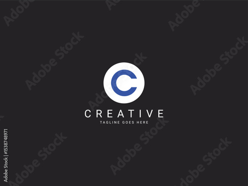 c modern letter logo
