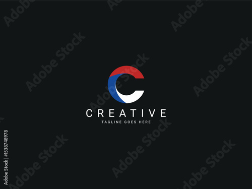 c modern letter logo