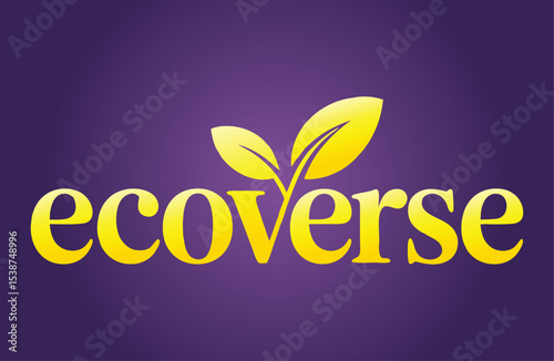 Ecoverse logo with green leaves, representing sustainability.