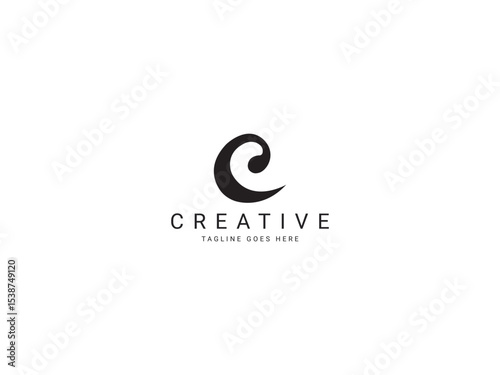 c modern letter logo