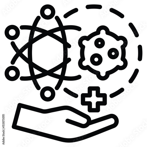 Therapy Physicist Icon Line Vector Illustration