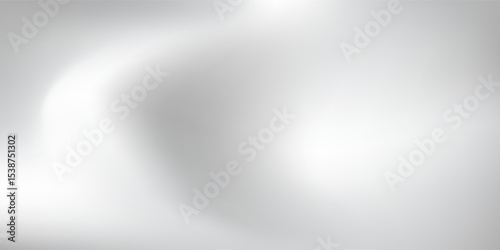 Silver foil background with metal mirror texture. Chrome gradient surface with light gloss simple abstract