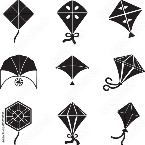 abstract kite patterns