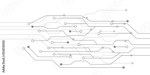 Technology black circuit diagram concept