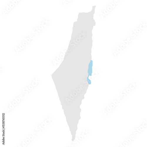 map of Palestine shadow