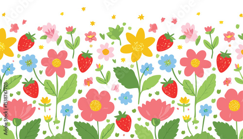 Set of tropical leaves and exotic flower. Palm, banana leaf, hibiscus, plumeria flowers, bird of paradise. Bouquets with tropical flowers. Vector flat cartoon illustration. flower, leaf, hawaii, 