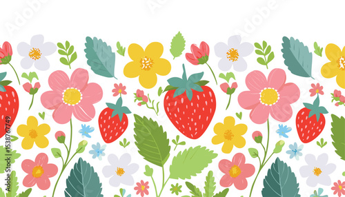 Set of tropical leaves and exotic flower. Palm, banana leaf, hibiscus, plumeria flowers, bird of paradise. Bouquets with tropical flowers. Vector flat cartoon illustration. flower, leaf, hawaii, 