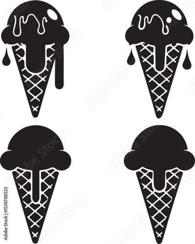 ice cream icon set