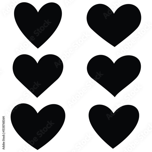 heart icons set 02
