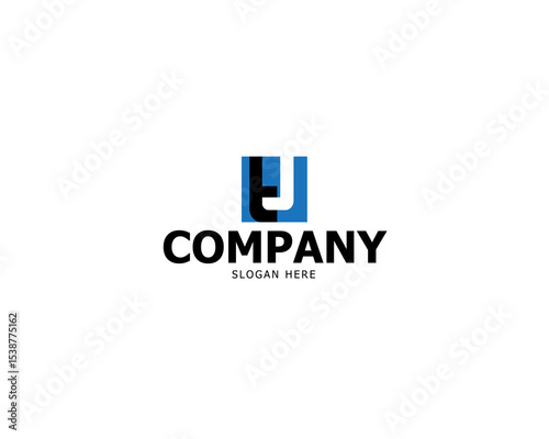 Logo Letter Initial T and J For your Company Simple Vector