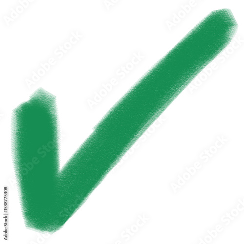 green check mark	
