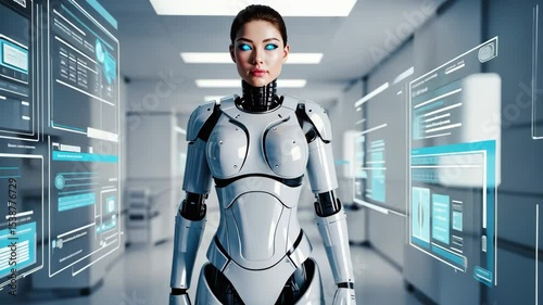 Woman ai humanoid robot