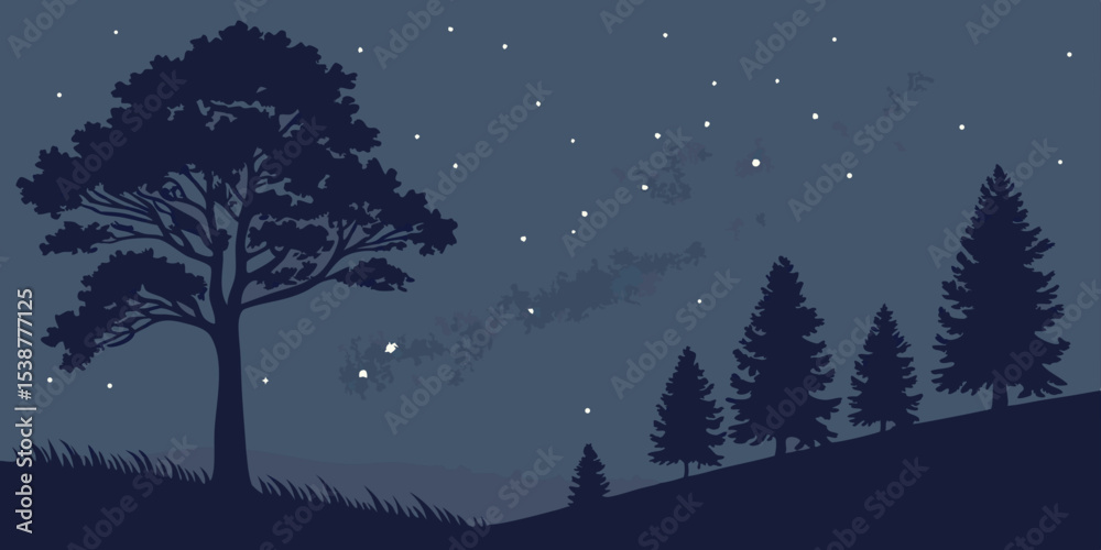 Fototapeta premium winter forest landscape