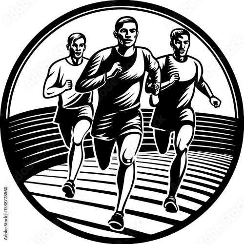 A racing men