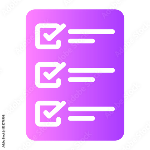 checking gradient icon