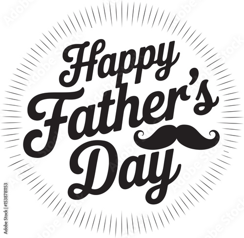 happy father's  day vector