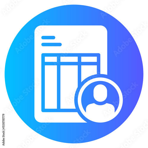accountant gradient icon