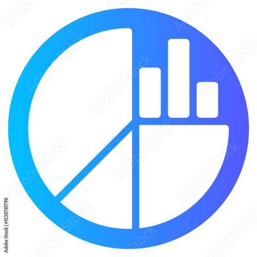 Analytics gradient icon