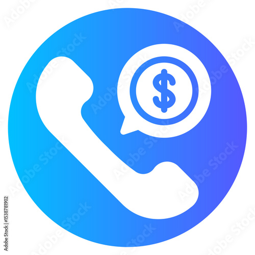 phone call gradient icon