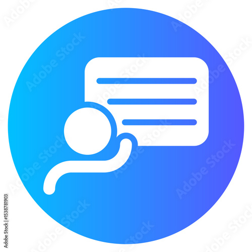 presentation gradient icon